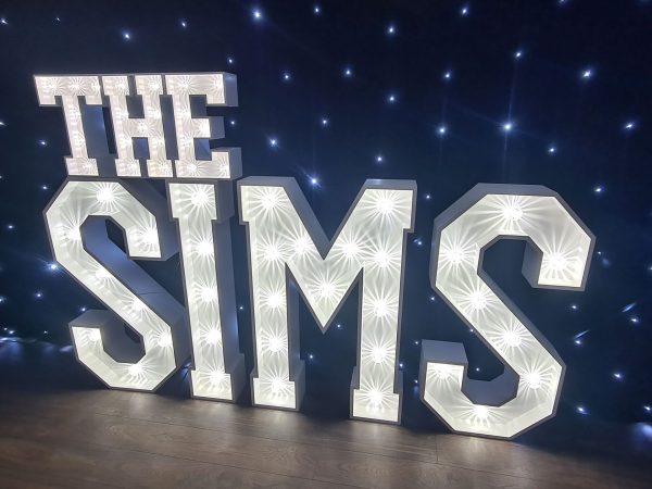 light up letters for hire