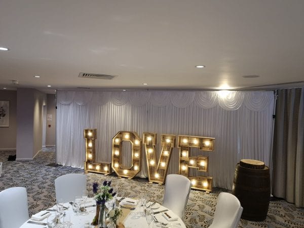 light up letter hire Wiltshire
